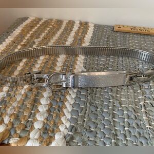 4 for $10 Silver Women's Belt. Stretches to 47